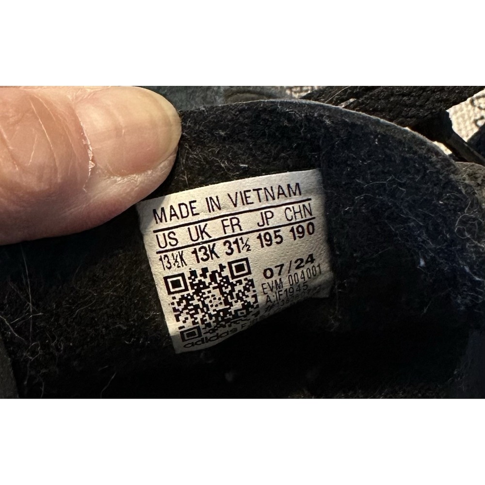 Adidas Samba Classic Youth Size Kids 13.5 Black Gum Casual Shoe Sneaker - Picture 9 of 9